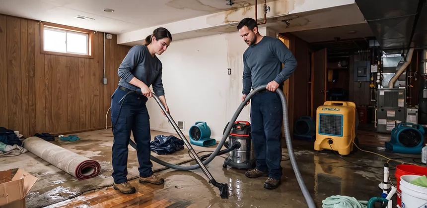 Frozen Pipe Burst Cleanup in Tustin
