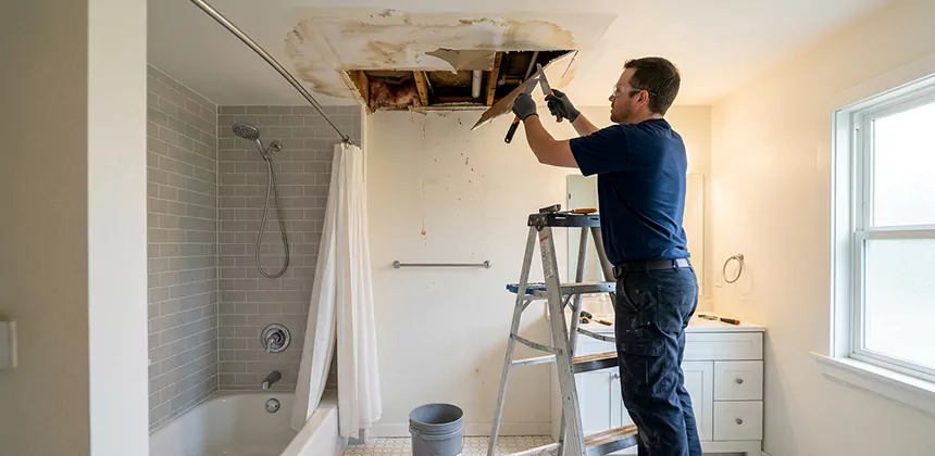 Bathroom Leak Ceiling Repair in Tustin