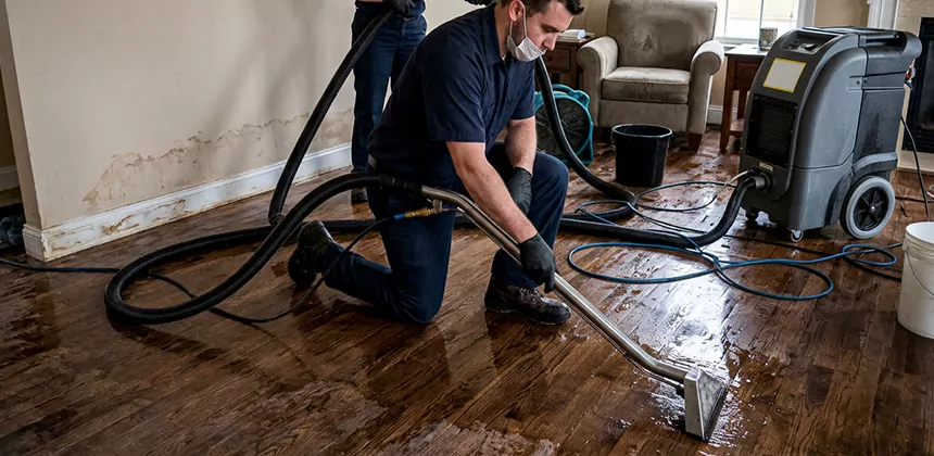 Hardwood Floor Water Extraction in Tustin